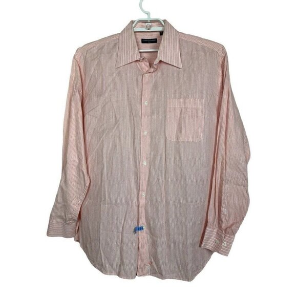 Charles Jourdan Paris Pink White Long Sleeve‎ Shirt - Picture 1 of 11